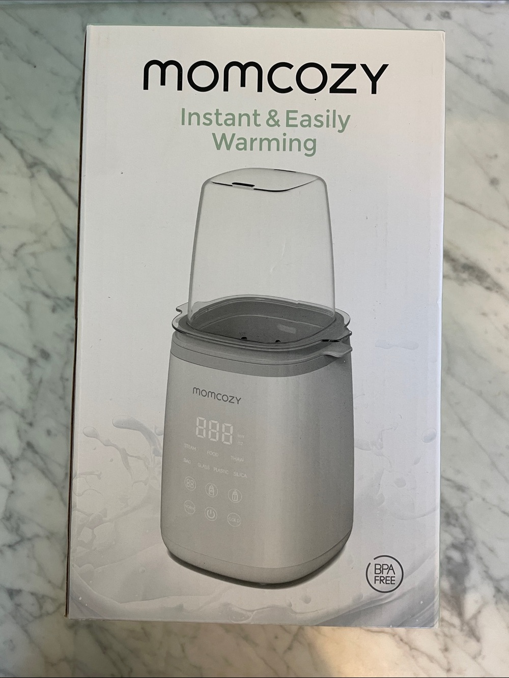 momcozy 6-in-one Fast Electric Baby Bottle Warmer - White
